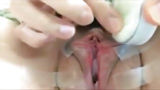 Girl plaiyng with her pussy and nice clit