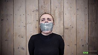 Roxy - PVC tape gagged