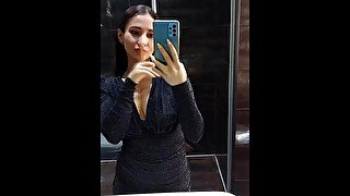 Friends party finished with my selfie orgasm in public toilet - PassionBunny