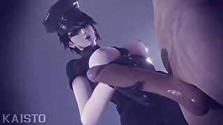 Bayonetta Jacking A Lucky Guy Off