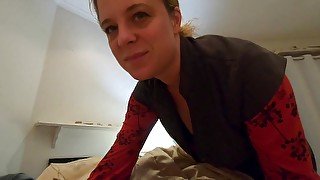 Stepmom helps you with your morning wood (POV)