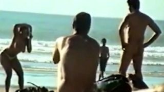 Str8 big dick on beach