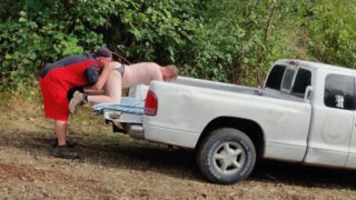 "Over The Mountain!" Public Sex Is Awesome. He Fucked Me In The Back Of My Work Truck