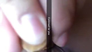 Girlfriend cums with my cum inside her