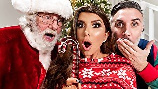 Claus Gets To Watch Video With Romi Rain, Keiran Lee - Brazzers