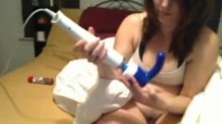 Magic Wand Masturbation Quickie with New Attachment