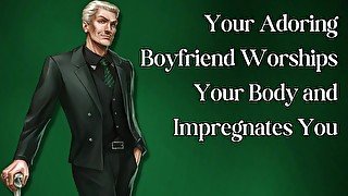 Your Adoring Boyfriend Worships your Body and Impregnates You