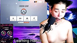 Transgirl teased with lovense while playing overwatch 2