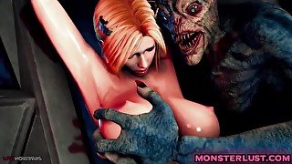 Petite Sluts Fucking HUGE Scary Monsters - 3D Hentai