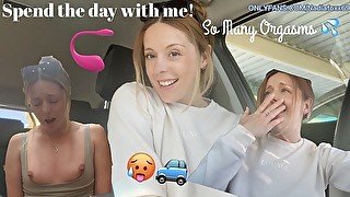 Orgasm Vlog Day!! Join me for a full day of public lush fun, BTS and so much cumming!