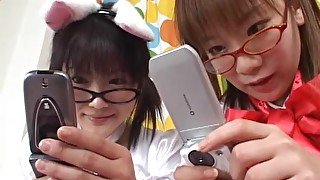 Subtitled Japanese cosplay virtual masturbation support