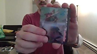 Opening a Pack of Trading Cards