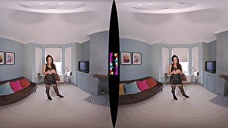 Housemate Strip featuring Roxxy Lea - WankitNowVR