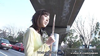 Shiori Yamate in Hitchhiker Shiori Yamate sucks cock and gets cum - JapanHDV