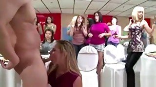 Group Of Cfnm Amateur Babes Sucking Cock At Party