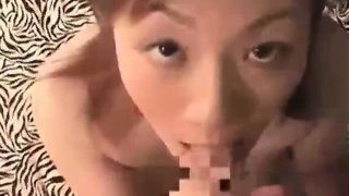 Pregnant asian slut gets a facial