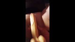 Getting My Pretty Pussy Fucked By Big Dildo