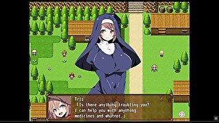 Futanari alchemist Tris [Hentai game PornPlay] ep.6 fucking the magical monster girl tight pussy.