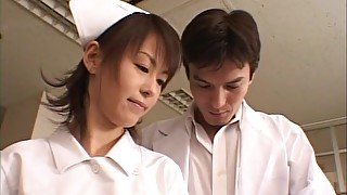 Naughty Japanese nurse giving a good rimjob - Konomi Sakura