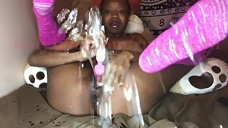 Slutty Ebony Squirting Hard