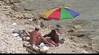 Cuckold bitch at the beach