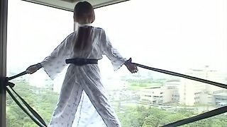 Blindfolded Exhibitionist Yuzuki Hatano Fucks A Stranger