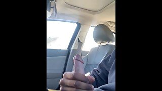 Risky milking in the car (loud moaning)