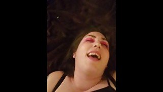 Wife cums hard with plug