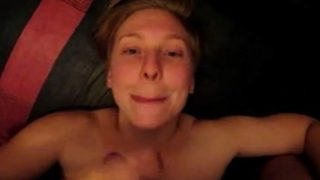 Blonde teen girlfriend hot pov blowjob