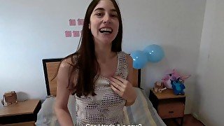 HOT Best Friend gave me a Blowjob pass for my birthday - Amateur POV 4K