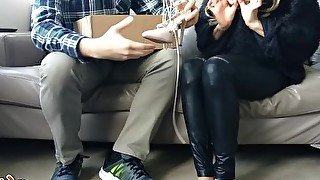 HandJoy * Goddess Hira gives an amazing Footjob to a shoe salesman