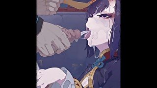 Cum facial and cum in mouth hentai gallery