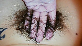 Extreme hairy pussy underwater . Hairy fetish video