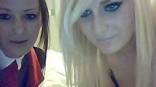 Two filthy and young white bitches on webcam flashing