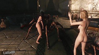 (skyrim) Animal Mansion - 11: Spider Orgy