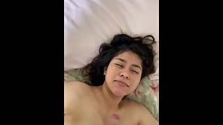 Massive cum on my slut face