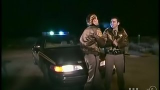 Horny Cop With Big Fake Boobs Sucking And Fucking Outdoors