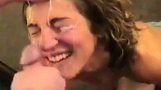 Friends watch her get facial