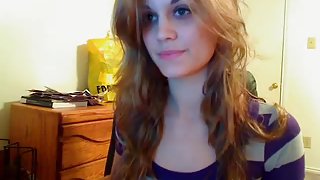 Big titted Lilly Luck strips and masturbates on cam