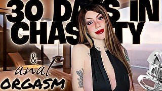 30 days in chastity & anal orgasm