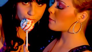 Lesbians Share Lollipop Licking And A Hot Rim Job