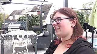 Amateur French chick getting two dicks at the same time