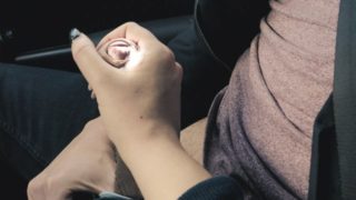 Teasing Him In The Car Made His Cock Explode - 4K