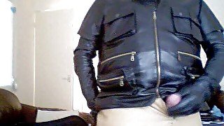 Cumming on my leather