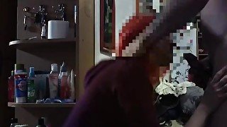 Redhead blowjob