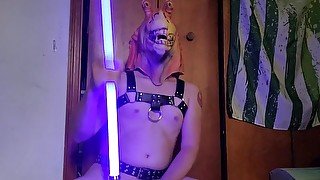 Slave Leia Jar Jar Binks Bondage Harness