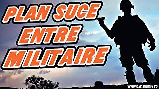 Tu vas avaler les deux doses de sperme que ton collègue militaire va t’offrir / Français amateur