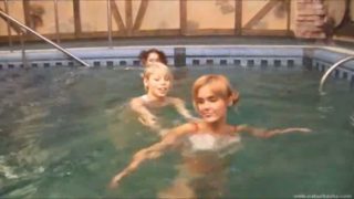 Three serbian teenies in the pool