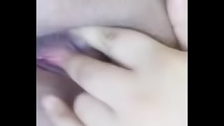 Asian BBW masturbates alone.