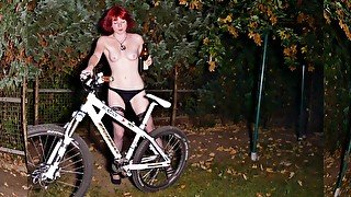 Hot German Redhead love Bicke and Beer